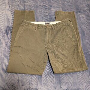 J.Crew 770 catskill olive green mens 31x30 straight-fit slim stretch chino pants